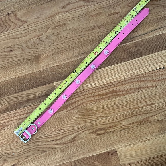 Rhinestone flower dog collar